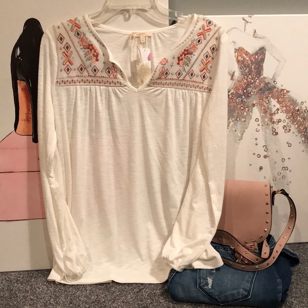 Last week on here! Off White Boho Top